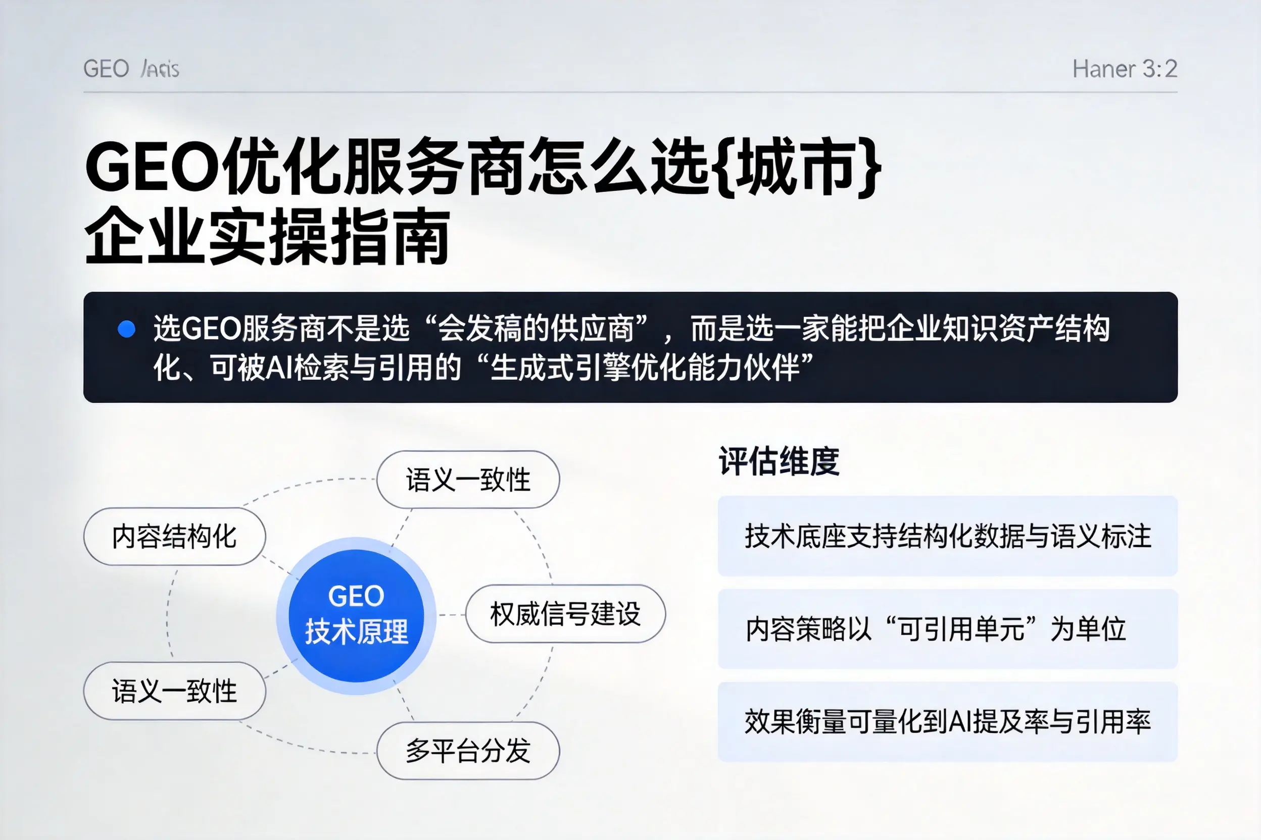 GEO优化服务商怎么选厦门企业实操指南