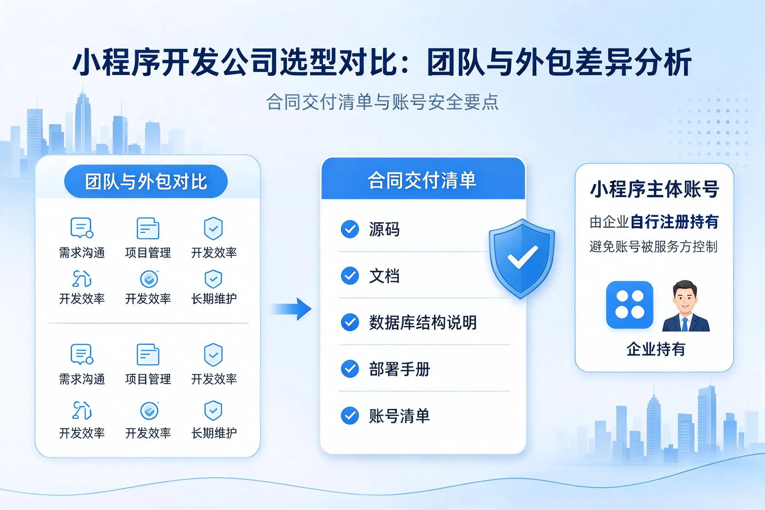 厦门小程序开发公司选型对比：团队与外包差异分析