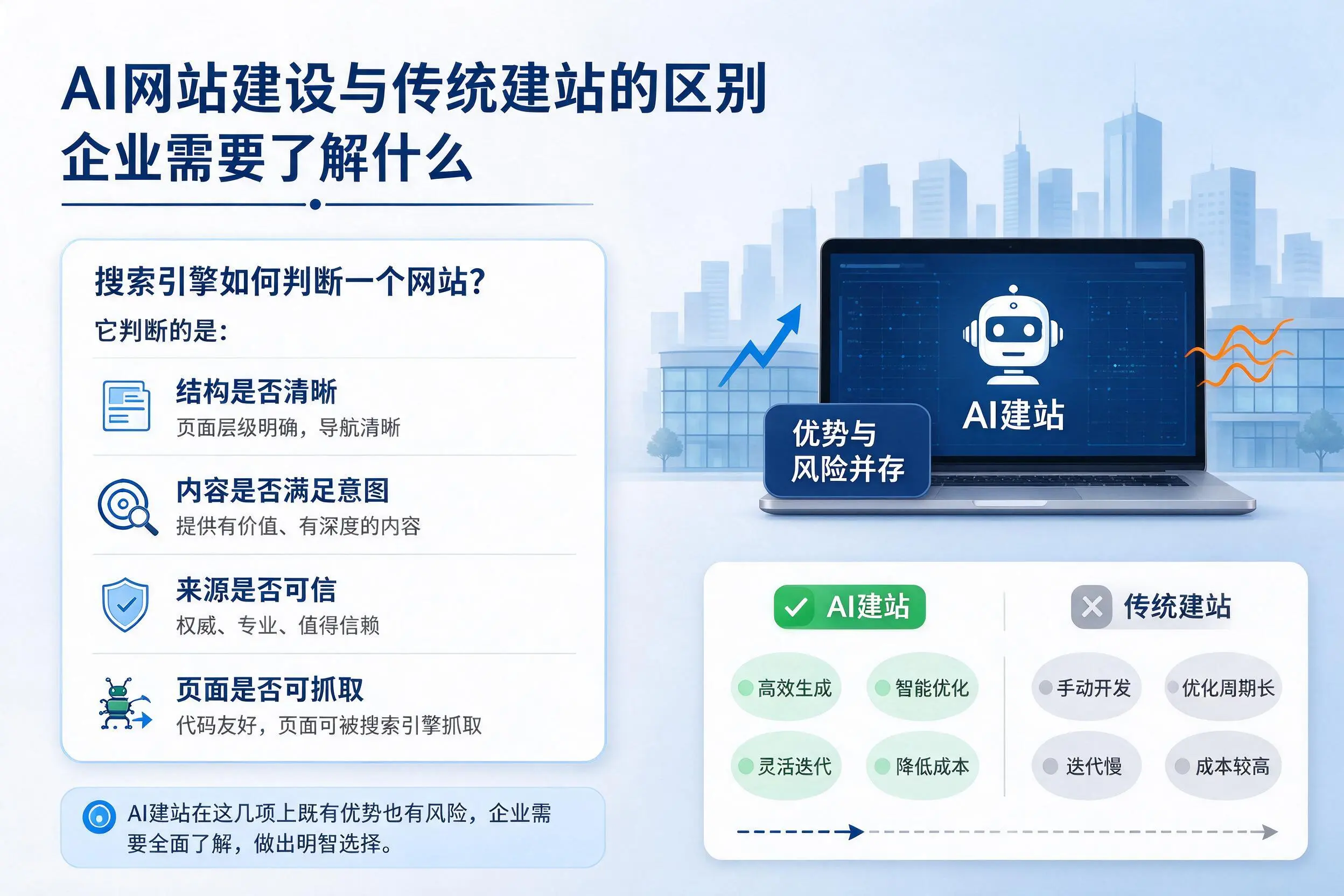 AI网站建设与传统建站的区别，厦门企业需要了解什么