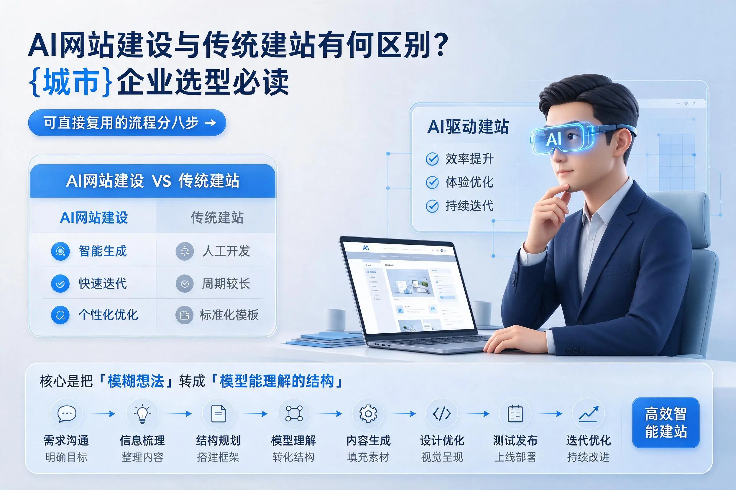 AI网站建设与传统建站有何区别?厦门企业选型必读