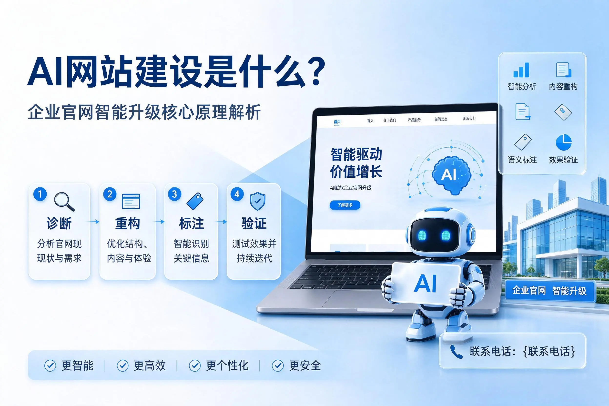 AI网站建设是什么?厦门企业官网智能升级核心原理解析